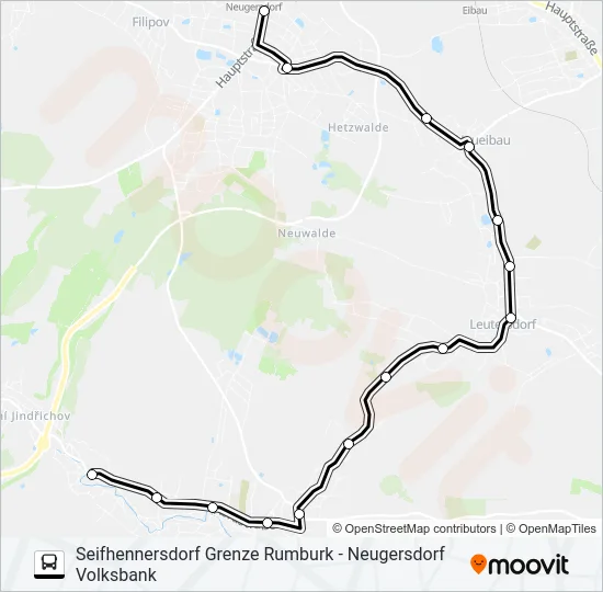 S38 Bus Line Map