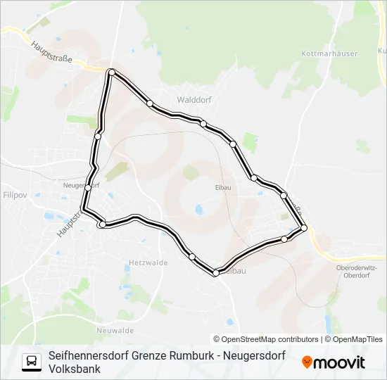 S38 Bus Line Map