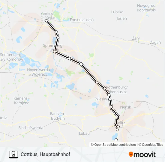 RB65 Train Line Map