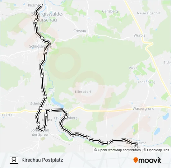726 Bus Line Map