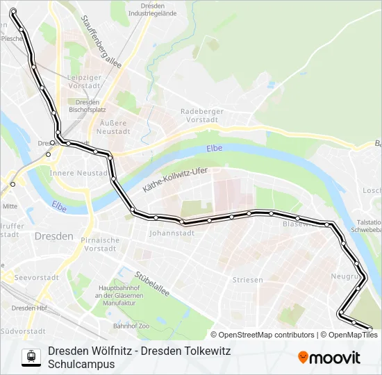 6 Light Rail Line Map