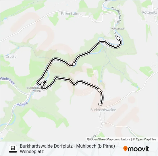 201 Bus Line Map