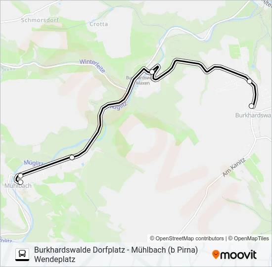 201 Bus Line Map