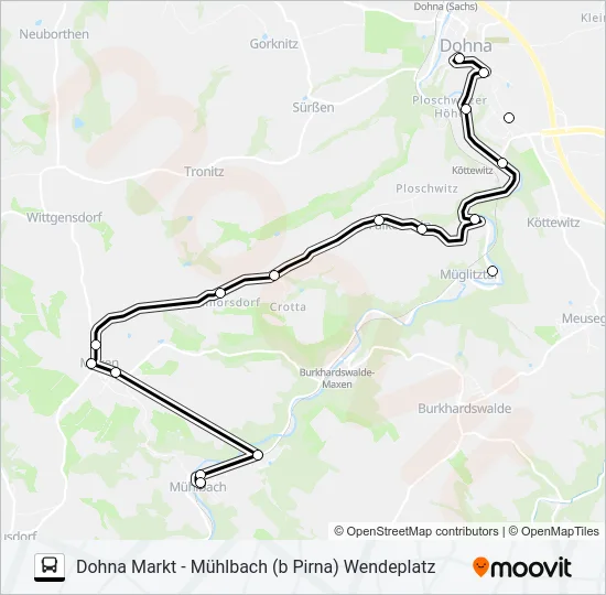 202 Bus Line Map