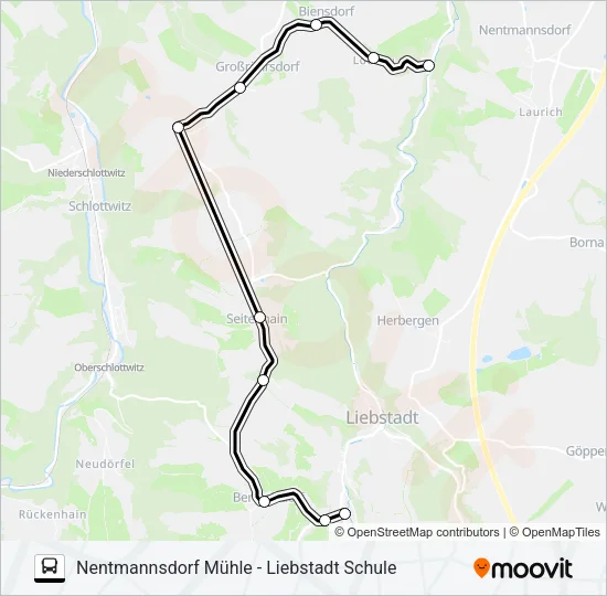 204 Bus Line Map