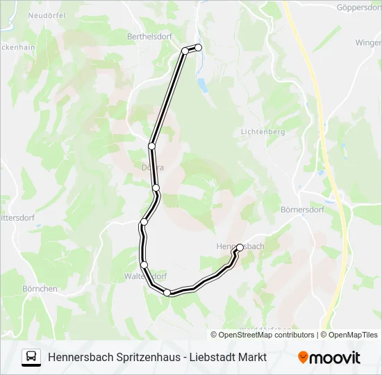 206 Bus Line Map