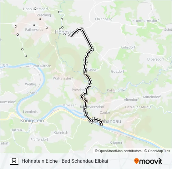 254 Bus Line Map