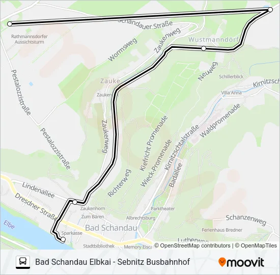 260 Bus Line Map
