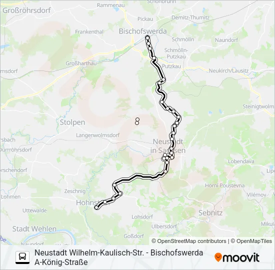 Автобус 264: карта маршрута
