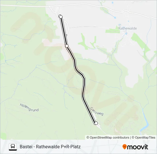 P+R Bus Line Map