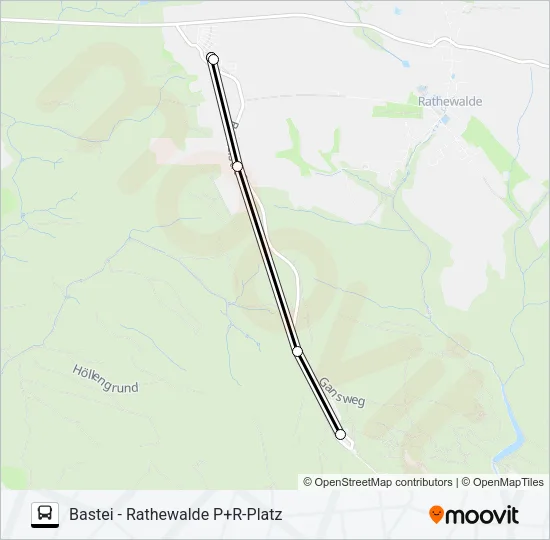 P+R Bus Line Map