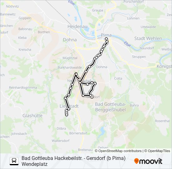 207a Route: Schedules, Stops & Maps - Pirna Breite Straße (Updated)