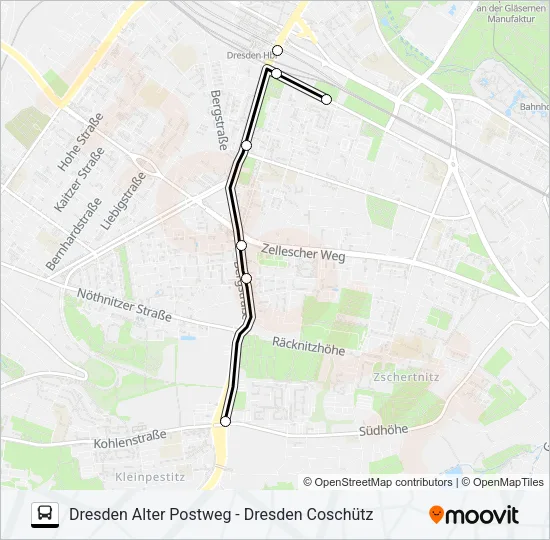 66 Bus Line Map