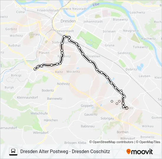 66 Bus Line Map