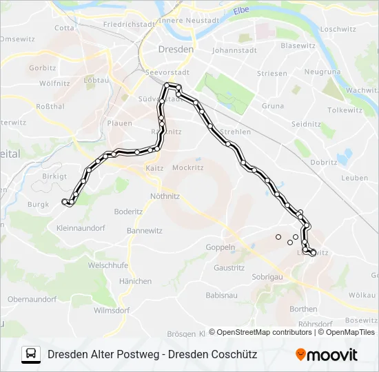 66 Bus Line Map