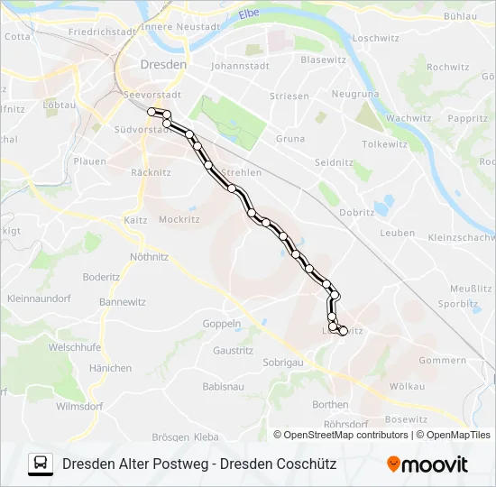 66 Bus Line Map