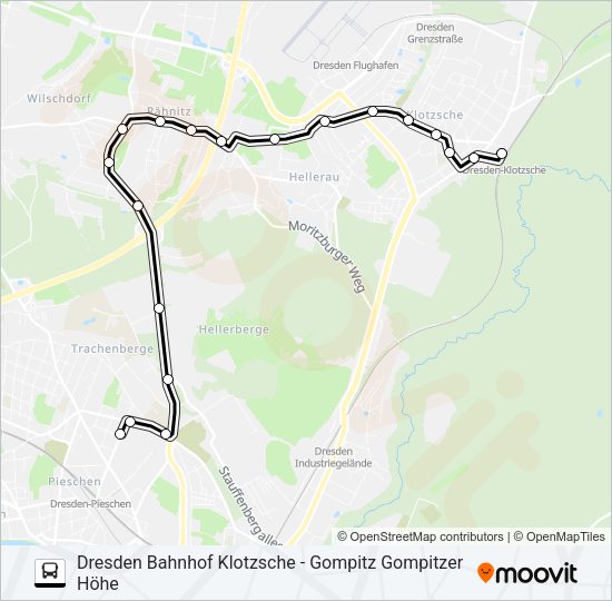 Автобус 70: карта маршрута