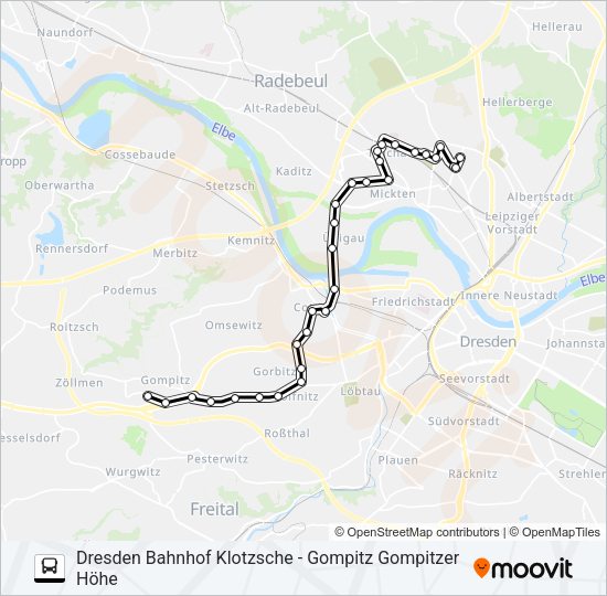 Автобус 70: карта маршрута