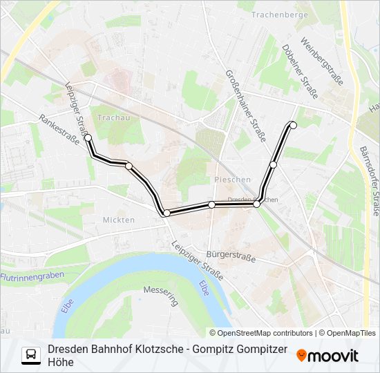 Автобус 70: карта маршрута