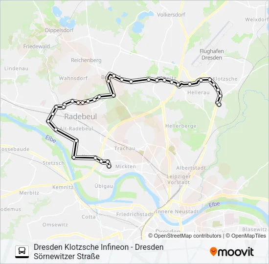 72 Bus Line Map