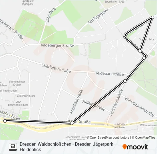 74 Bus Line Map