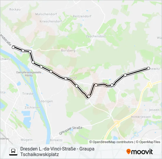 83 Bus Line Map