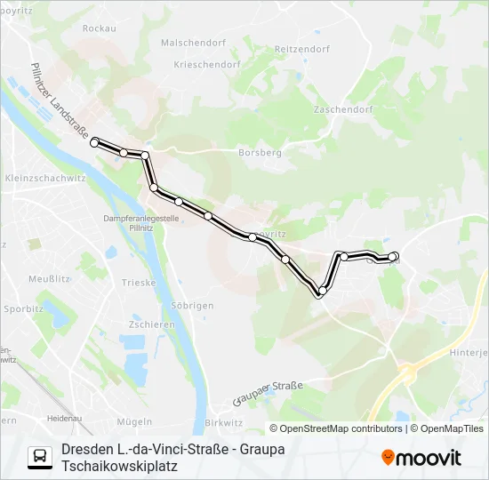 83 Bus Line Map