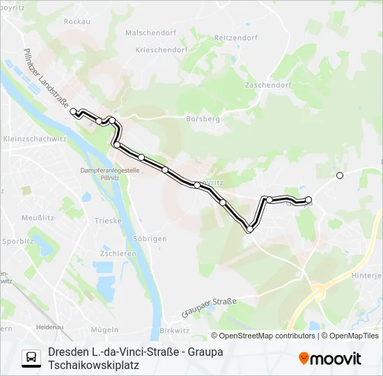 83 Bus Line Map