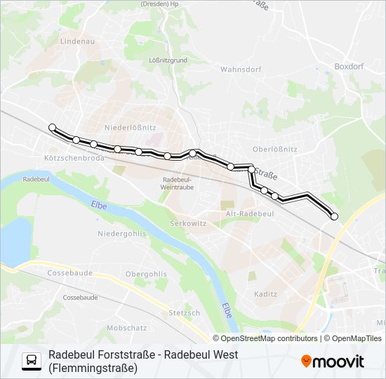 Автобус EV 4: карта маршрута