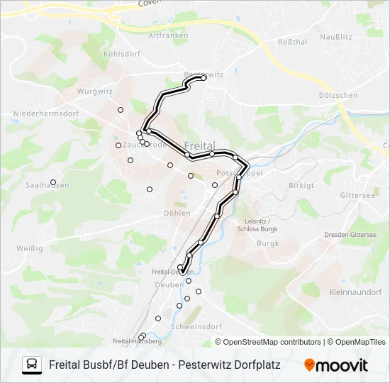 161 Bus Line Map