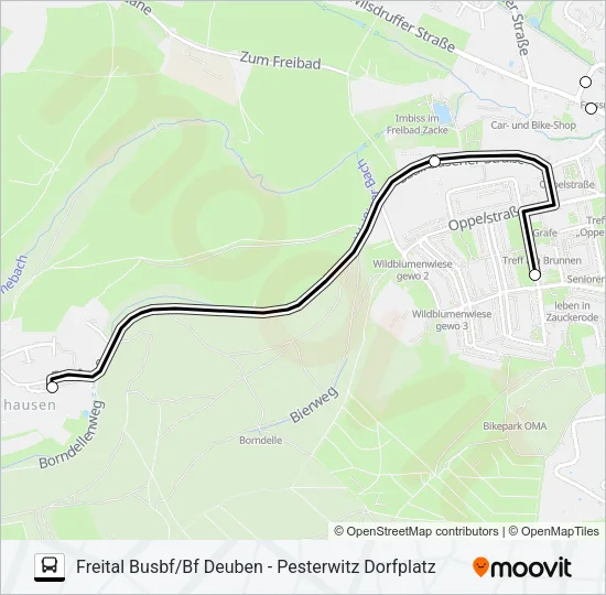 161 Bus Line Map