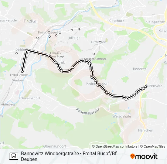 164 Bus Line Map