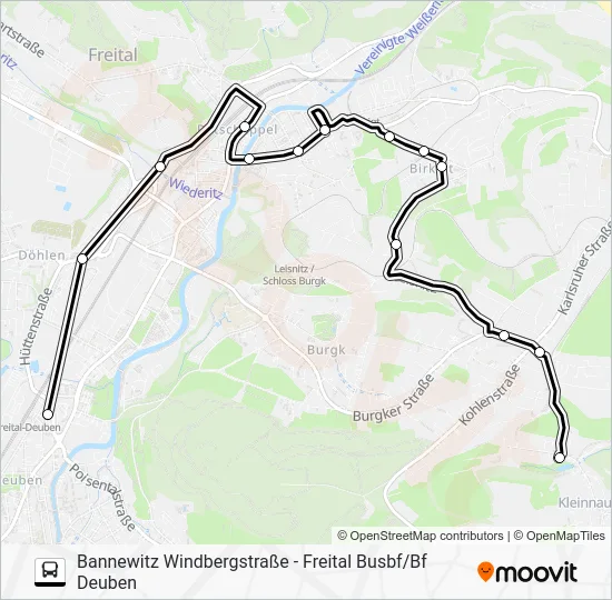 Автобус 164: карта маршрута