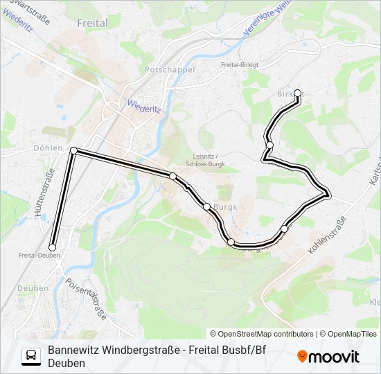 Автобус 164: карта маршрута
