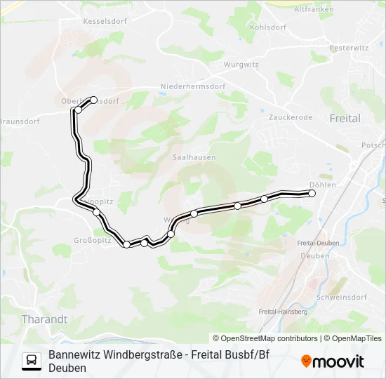164 Bus Line Map