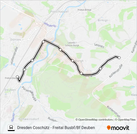 166 Bus Line Map