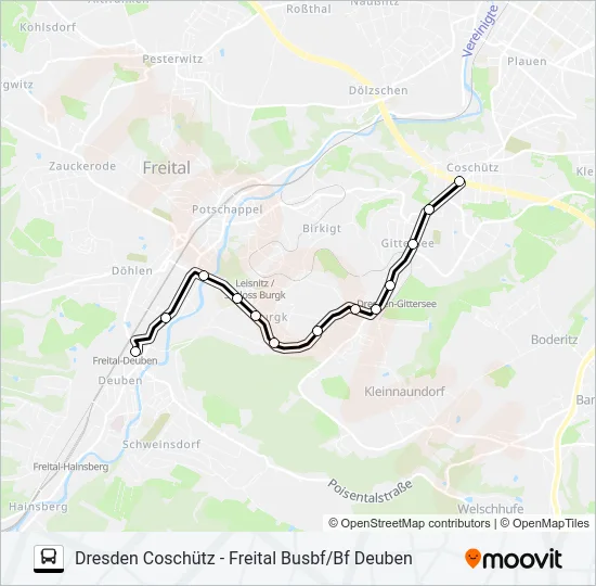 166 Bus Line Map