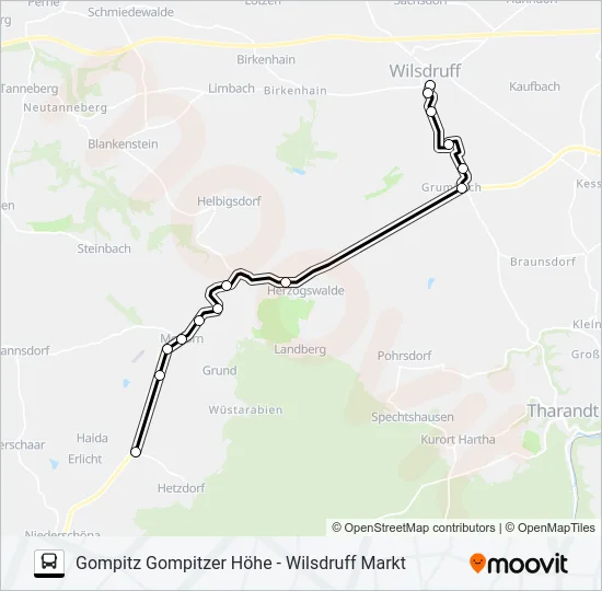 333 Bus Line Map