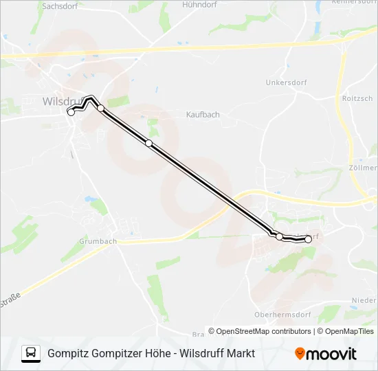333 Bus Line Map