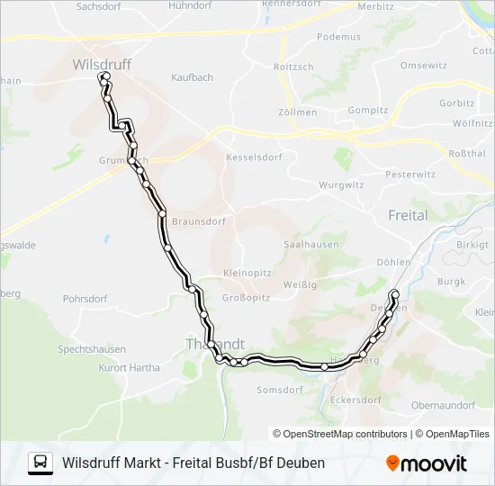 344 Bus Line Map