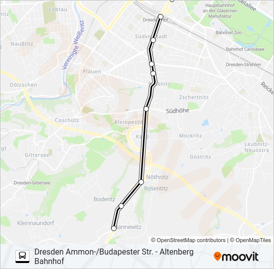 Автобус 360: карта маршрута