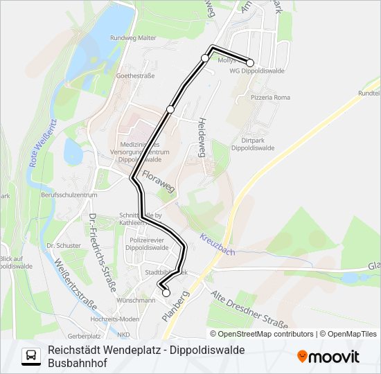 Автобус 362: карта маршрута