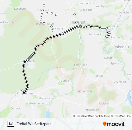 363 Bus Line Map