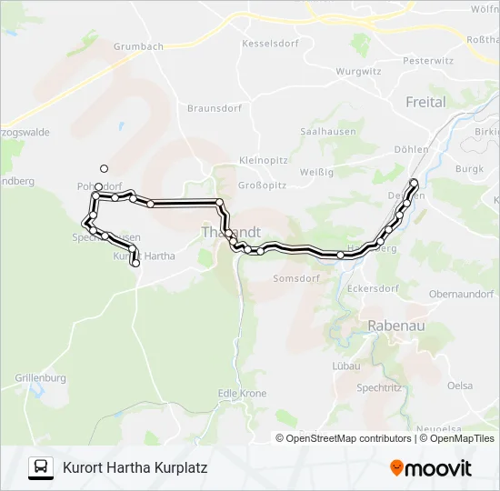 363 Bus Line Map