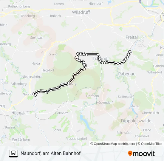 363 Bus Line Map
