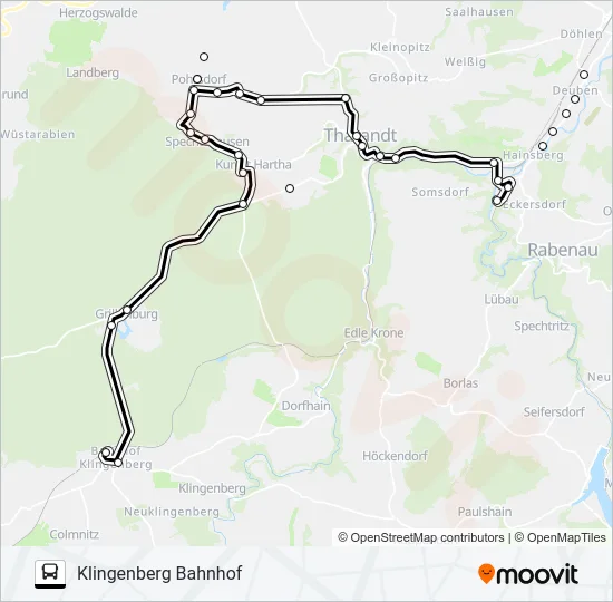 363 Bus Line Map