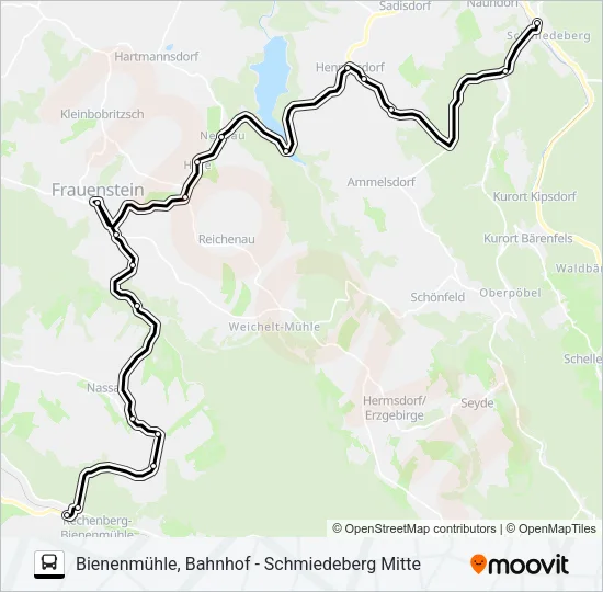 365 Bus Line Map