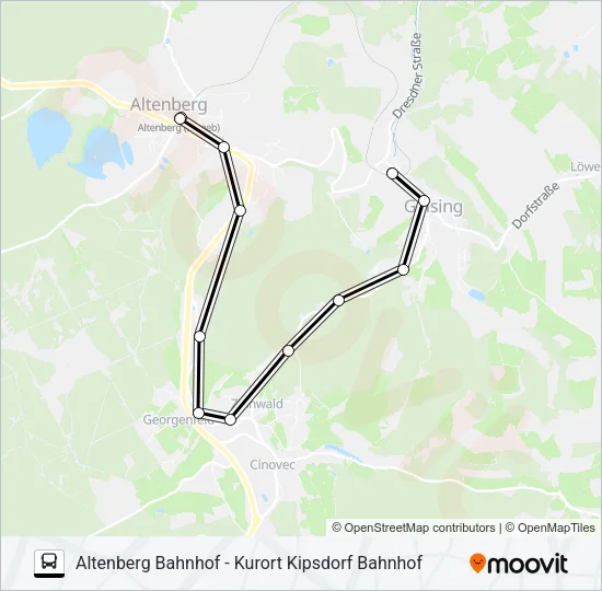 367 Bus Line Map