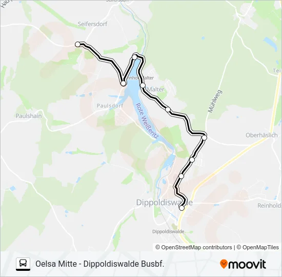 376 Bus Line Map