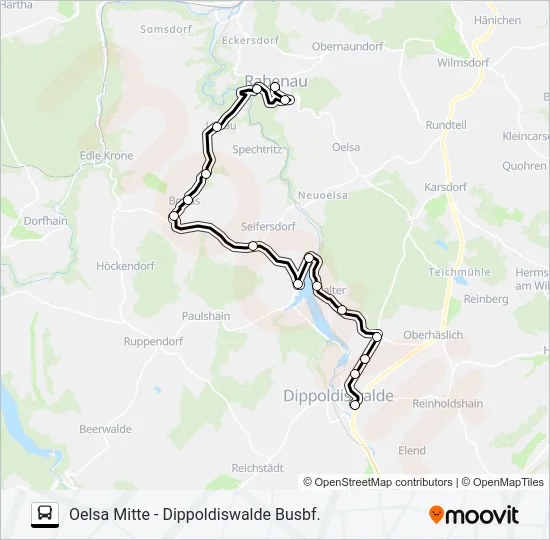 376 Bus Line Map